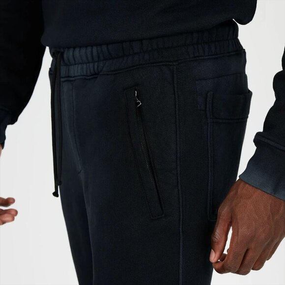 Cotton Citizen Bronx Sweatpants Black Silver Ankle Zipper Pants Size XXL - Picture 2 of 15